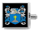 【中古】【未使用・未開封品】選択ギフトLomas England家紋Surname Coat of Arms Cufflinks Personalisedケース