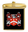 【中古】【未使用・未開封品】Select Gifts Vowell イングランド家紋 姓紋章 ゴールドカフリンクス 刻印ボックス