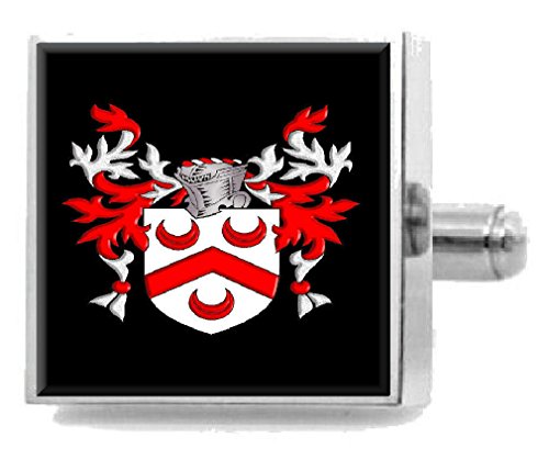 【中古】【未使用・未開封品】選択ギフトCarsonアイルランドHeraldry CrestスターリングシルバーCufflinks Engravedメッセージボックス