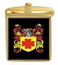 【中古】【未使用・未開封品】Select Gifts Strange イングランド ファミリー クレスト 姓紋章 ゴールドカフリンクス 刻印ボックス