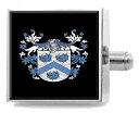 【中古】【未使用・未開封品】選択ギフトフランスEngland家紋Surnameコートの腕Cufflinks Personalisedケース