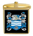 【中古】【未使用・未開封品】Select Gifts Sibthorp イングランド 家紋 姓紋章 ゴールドカフリンクス 刻印ボックス