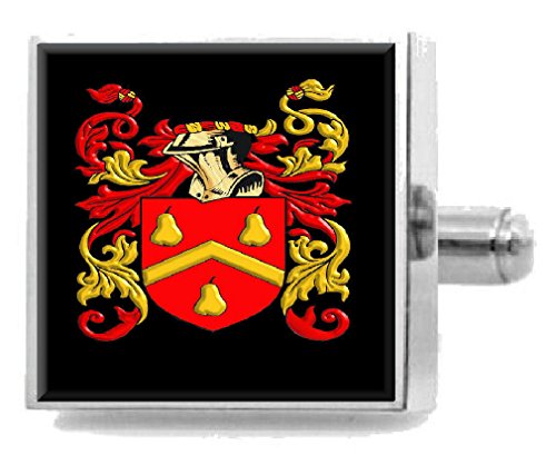 【中古】【未使用・未開封品】Select Gifts Abbott England Heraldry Crest スターリングシルバーカフリンクス 刻印入りメッセージボックス