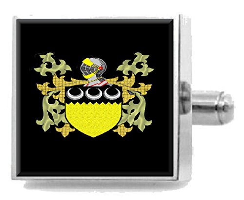 【中古】【未使用・未開封品】選択ギフトHarveyスコットランドHeraldry CrestスターリングシルバーCufflinks Engravedメッセージボックス