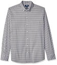 【中古】【未使用・未開封品】カッターとバックLongsleeveストレッチギンガムゴルフシャツ2018チャコールXXLサイズ