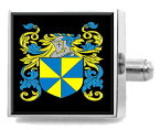 【中古】【未使用・未開封品】選択ギフトManleyアイルランド家紋Surnameの国章Cufflinks Personalisedケース