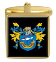 【中古】【未使用・未開封品】Select Gifts Repps イギリス家族紋章 姓紋章 ゴールドカフリンクス 刻印ボックス