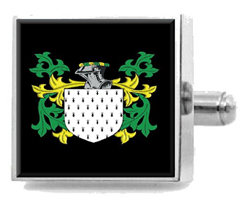 Select Gifts Bonham England Family Crest 姓紋章カフリンクス 個性的なケース