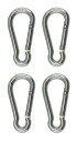 【中古】【未使用・未開封品】4ピース ステンレススチール 316 スプリングフック 目なし カラビナ 5/16インチ (8mm) マリングレード