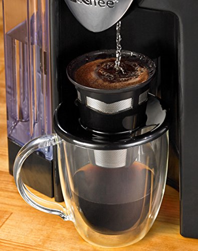 【中古】【未使用・未開封品】(Black) - Java Concepts Stainless Reusable Pour Over. Compatible for All Keurig Brewers. Reusable K Pod (Black)