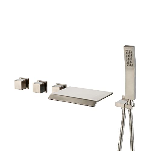 【中古】【未使用・未開封品】JiaYouJia 壁掛け ウォーターフォール バスタブ蛇口 ハンドシャワー付き ..