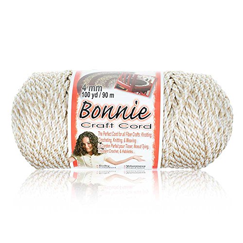 【中古】【未使用・未開封品】4mm ボニーコード 100ヤード オートミール マクラメコード