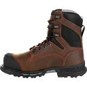 【中古】【未使用 未開封品】 Georgia Boot Rumbler 8inch Composite Toe Waterproof Work Boot Black and Brown