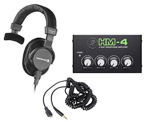 【中古】【未使用・未開封品】Beyerdynamic DT-252-80OHM ヘッドフォンバンドル Mackie 4ウェイ分配アンプ付き