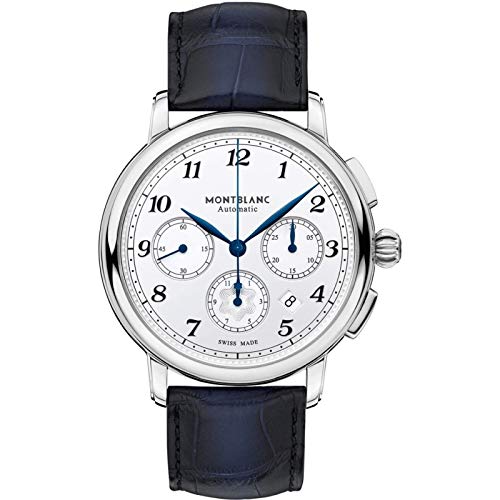 【中古】【未使用・未開封品】Montblanc orologio Star Legacy Chronograph 42mm argento automatico a..