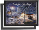 【中古】【未使用・未開封品】The Lang企業イブニングFrost 4.5?in X 6?Inクラシッククリスマスカード、クリスマスカードby Lang