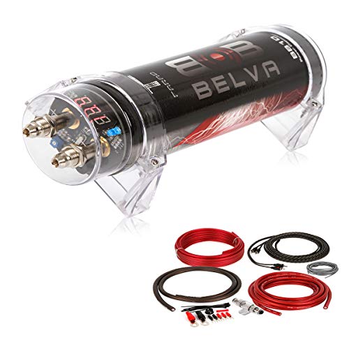 【中古】【未使用・未開封品】BELVA プロフェッショナル グレード 1 ファラド コンデンサ と 4 ゲージ アンプ キット 2 チャンネル RCA コーム キット (1 ファラド コンデンサ