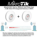 【中古】【未使用・未開封品】Mikrotik アウトドア ワイヤレス CPE DISC Lite5 ac 21 dBi デュアルチェーンアンテナ 5GHz 802.11a/n/ac 716 MHz CPU 256 MB RAMと1x ギガビッ