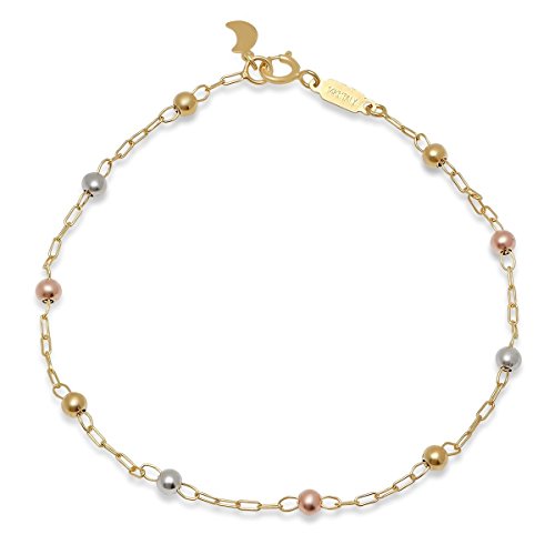 【中古】【未使用・未開封品】Pori Jewelers 14Kソリッドゴールド 3.0mm ビーズボールブレスレット 7.5インチ イタリア製【メーカー名】【メーカー型番】【ブランド名】PORI JEWELERS ブレスレット, Women...