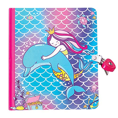 楽天AJIMURA-SHOP【中古】【未使用・未開封品】Playhouse Mermaid Love Shiny Foil Cover Lock and Key Lined Page Diary for Kids