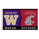 【中古】【未使用・未開封品】NCAA House Divided 3 x 5フィート グロメット付きフラッグ One Size レッド