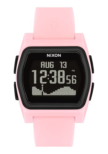 【中古】【未使用 未開封品】NIXON Rival A1236-100m 防水 レディース デジタル サーフウォッチ (38mm 時計面 20mm-19mm Pu/Rubber/シリコンバンド) One Size ピンク/ブラッ