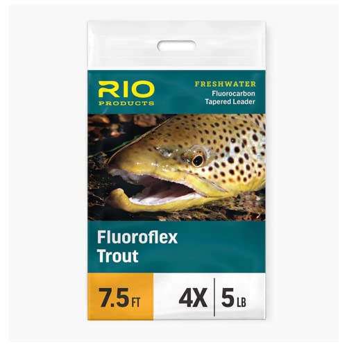 š̤ۡѡ̤ʡRio Fishing Products Fluoroflex ե륪ܥ ȥ饦ȥ꡼ 9ե 3ѥå 9ft - 0X - 3 Pack