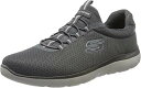 【中古】【未使用・未開封品】Skechers Summits Mens Slip On Sneakers Charcoal 9.5 W