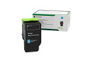 【中古】【未使用・未開封品】Lexmark Toner 78C1XC0 XHY RTN PROG Cyan