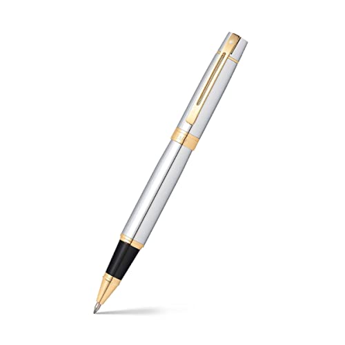 【中古】【未使用・未開封品】Sheaffer 300クロムゴールドトーンのボールペン 豪華なギフトボックス入り