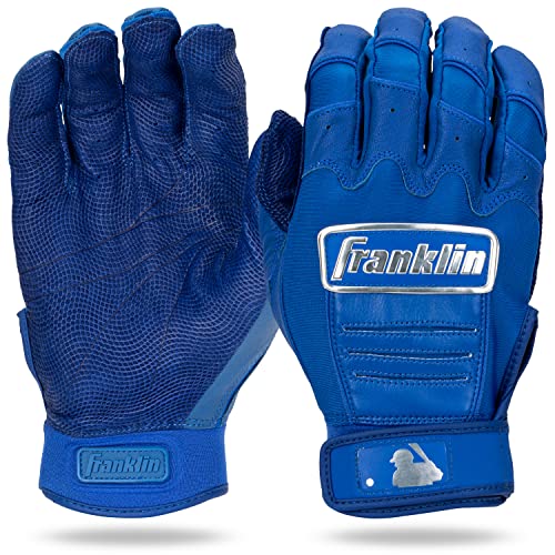 yÁzygpEJiz(Adult Medium, Royal) - Franklin Sports CFX Pro Full Colour Chrome Series Batting Gloves