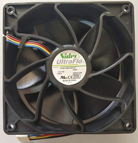 【中古】【未使用・未開封品】6500 RPMファン、アンチマイナーD3/L3+/S9/T9/S7/X3/Z9 アシクミンナーニデックUltraFlo V12E12BS1B5-07