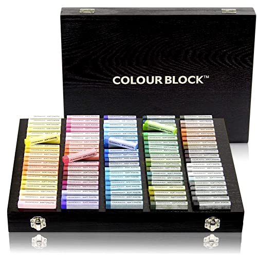 š̤ۡѡ̤ʡColour Block Soft Pastel Art Set, 100 Color Square Chalk...