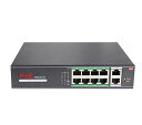 【中古】【未使用・未開封品】IPCC-1108PL 10-Port 10/100Mbps Desktop Switch with 8 PoE Port Isolated 820 ft Extened Distance