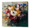 【中古】【未使用・未開封品】Danhui NAI Epic Graffiti 'Fall Bouquet' キャンバスウォールアート 18インチ x 18インチ...