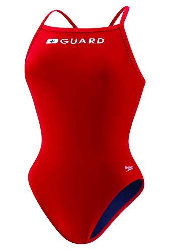 【中古】【未使用・未開封品】Speedo Guard Flyback - Endurance Lite, US Red, 38