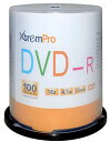 【中古】【未使用・未開封品】XtremPro DVD-R 16X 4.7GB 120分DVD 100枚パック ブランクディスク スピンドル付き - 11033