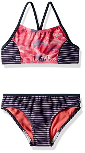 【中古】【未使用・未開封品】Speedo 女の子用 ダイヤモンド ジオスプライス 2個 (7-16) 14 オレンジ