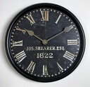 【中古】【未使用・未開封品】1822 Old Sheriffs 壁掛け時計、8つのサイズをご用意、ほとんどのサイズは翌営業日に発送、さやく静かです。