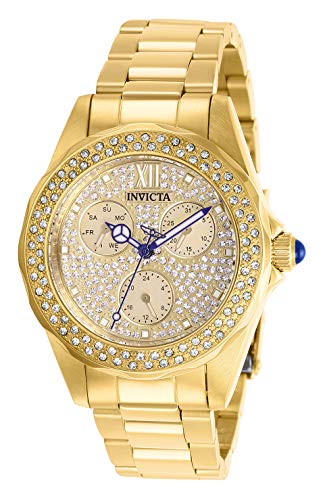 【中古】【未使用・未開封品】Invicta Women's Angel Steel Bracelet & Case Swiss Quartz MOP Dial An..