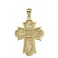 【中古】【未使用・未開封品】ソリッド10Kイエローゴールド 聖霊 4ウェイクロスメダルペンダント, イエ..