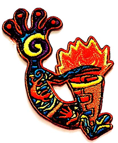 【中古】【未使用・未開封品】Nipitshop パッチ オレンジ ファンタジー トカゲ サラマンダー