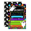 【中古】【未使用・未開封品】Oh Sheet! AmandaCreation おもしろいゴーストハロウィーン誕生日パーティー招待状 20枚 5インチx7インチ ...
