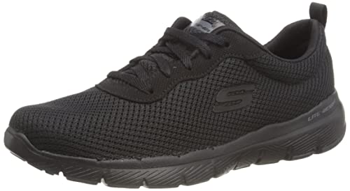 【中古】【未使用・未開封品】Skechers Women's Flex Appeal 3.0-GO Forward Sneaker, BBK, 8 M US