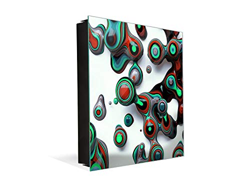 【中古】【未使用・未開封品】磁気ガラスドライイレイズボード付き装飾的なキーボックス K01 Wavy bubbles 【中古】【未使用・未開封品】磁気ガラスドライイレイズボード付き装飾的なキーボックス K01 Wavy bubbles