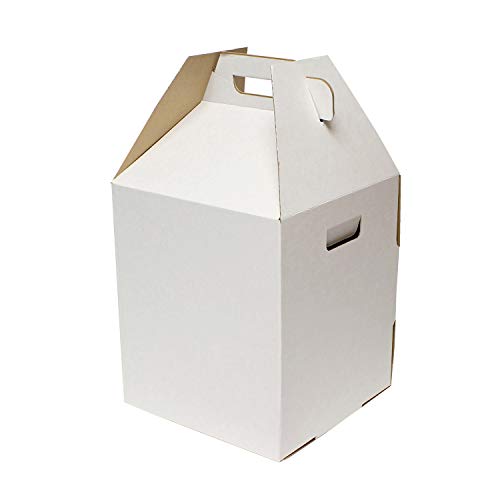 【中古】【未使用 未開封品】SpecialT Tiered Cake Box, 10 Pack 10 x 10 x 12 Inch White Cake Transporter Boxes, 2 and 3 Tier Cake Box
