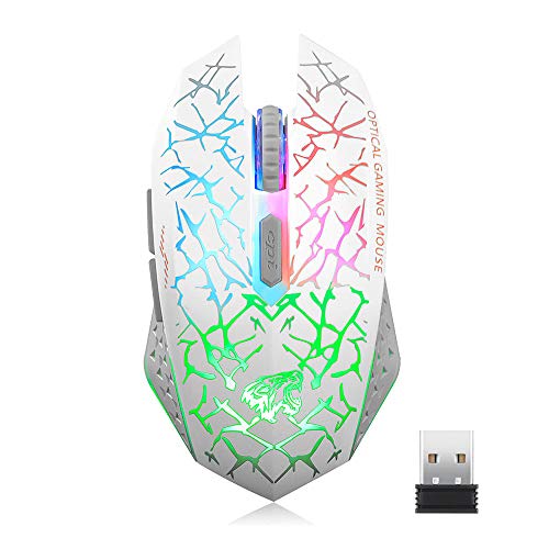 【中古】【未使用・未開封品】Picktech Q8 Wireless Gaming Computer Mouse, 2.4GHz USB Optical Recha..