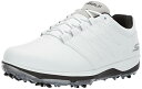 【中古】【未使用・未開封品】Skechers GO GOLF メンズ Pro 4 防水 ゴルフシューズ, ホワイト/ブラック, 10 Wide