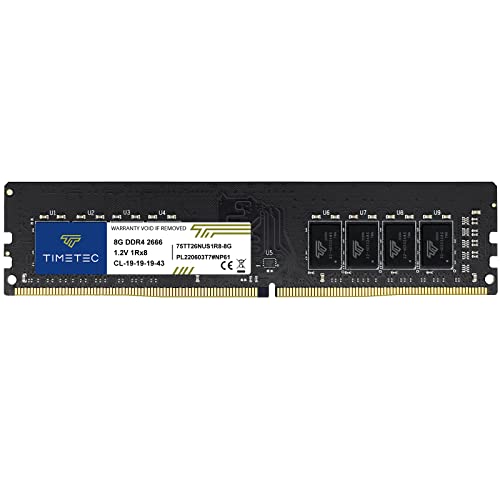 Timetec Hynix IC デスクトップPC用メモリ 288 Pin UDIMM (2666MHZ 8GB)