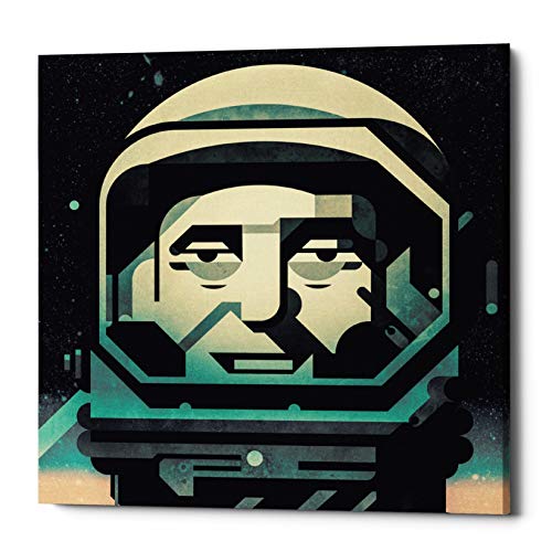 エピックグラフィティ"Mercury by Antony Squizzato, Giclee Canvas Wall Art 12インチx12インチ 26" x 26" グリーン EPIC-CA26261633